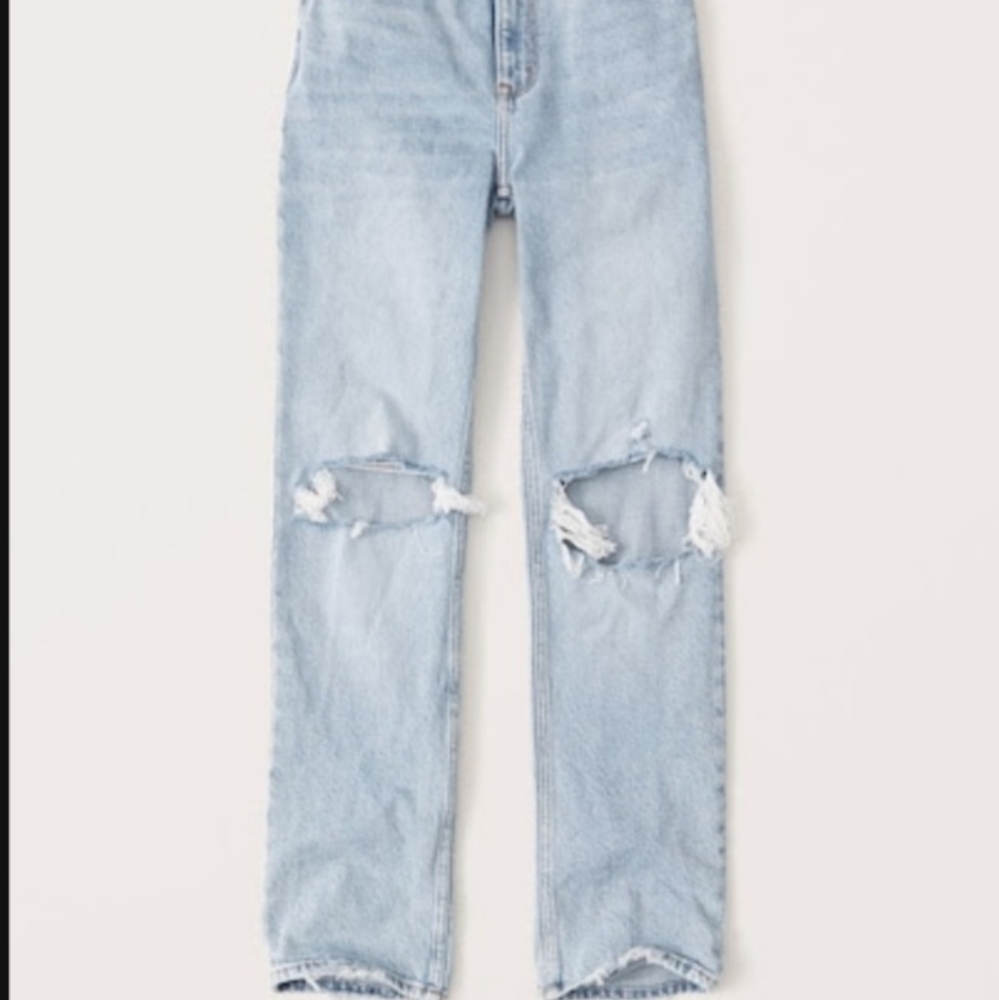 90s ultra high rise stright jean
